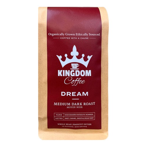 Kingdom Whole Bean Coffee Dream Medium Dark Roast 340 g