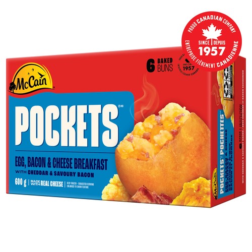 McCain Breakfast Pockets Egg Bacon and Cheese  6 x 100 g