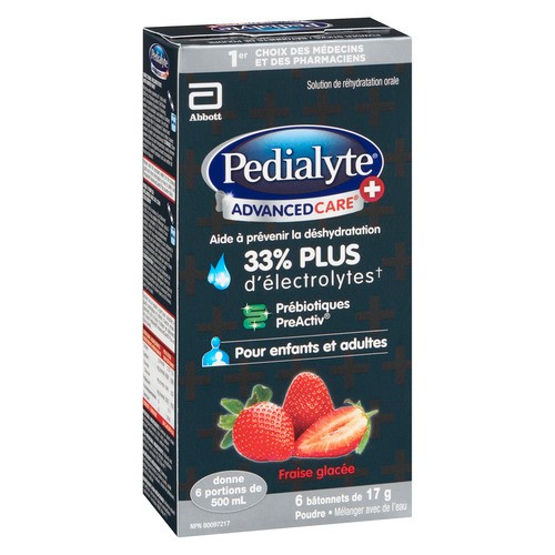 Pedialyte Advanced Care+ Powder Strawberry 6 EA