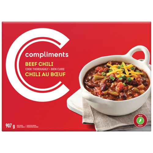 Compliments Frozen Beef Chili 907 g