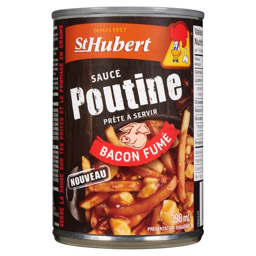 St Hubert Poutine Gravy Smoked Bacon Sauce 398 ml