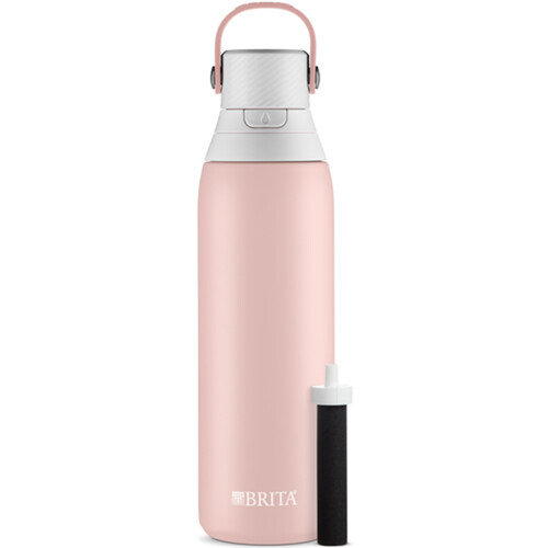 Brita Stainless Steel Water Bottle with Filter Rose 591 ml