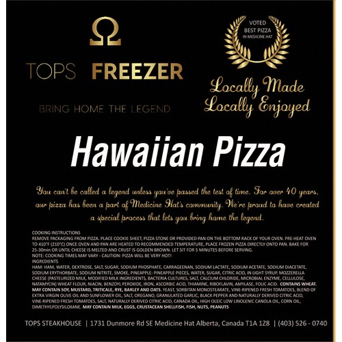 Tops Freezer Frozen Pizza Hawaiian 975 g
