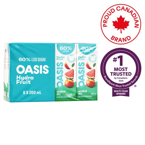 Oasis Hydrafruit Juice Boxes Watermelon Apple 8 x 200 ml