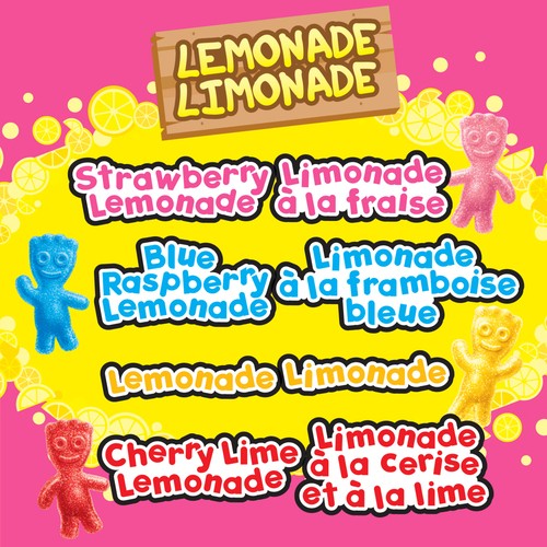 Sour Patch Kids Candy Sour Then Sweet Lemonade Flavour 60 g