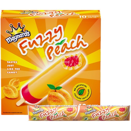 Maynards Ice Pops Fuzzy Peach 10 x 65 ml