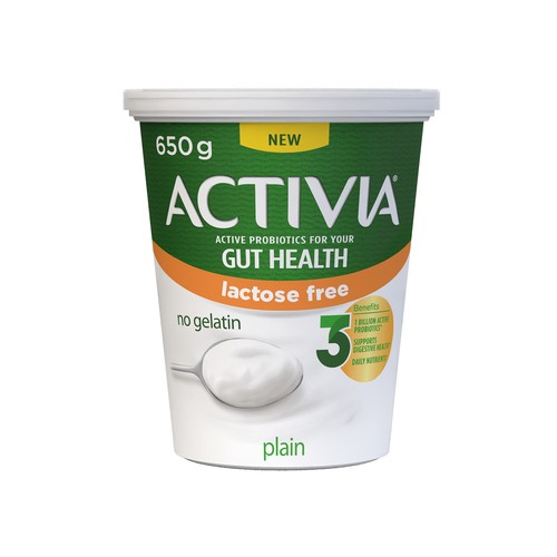 Activia Lactose-Free Probiotic Yogurt Plain 650 g