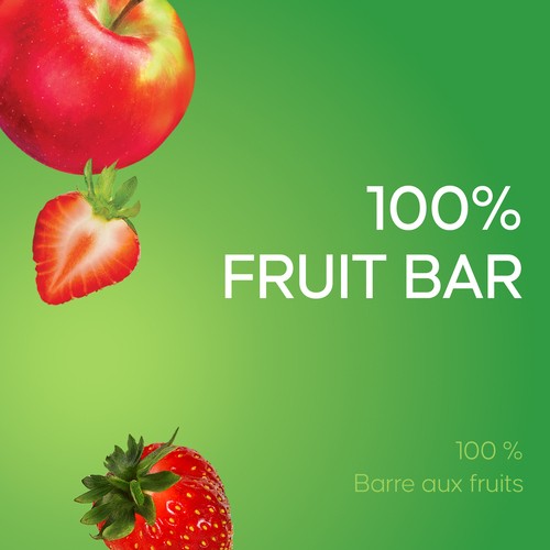 SunRype Fruitsource 100% Fruit Bar Apple Strawberry 37 g