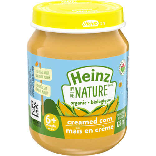 Heinz By Nature Organic Baby Food Creamed Corn Purée 128 ml
