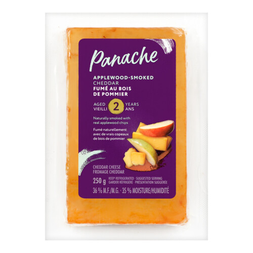 Panache Cheese Aged 2 Years Applewood Smoked Cheddar 250 g