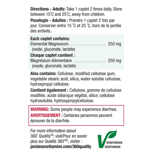 Jamieson Supplement Magnesium Value Pack 150 Count