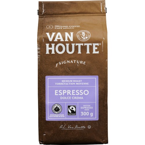 Van Houtte Ground Coffee Espresso Dolce Crema Medium Roast 300 g