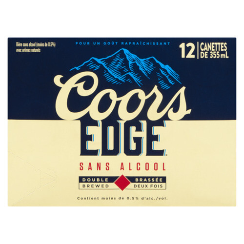 Coors Edge Non Alcoholic Beer 12 x 355 ml (cans)