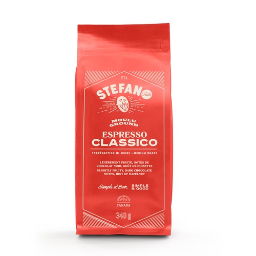 Stefano Faita Ground Coffee Espresso Classico Medium Roast 340 g