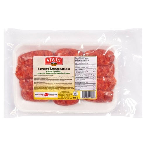 Siwin Frozen Sweet Longanisa 375 g