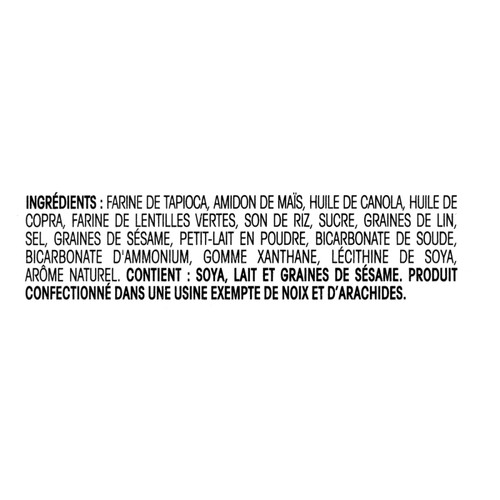 Dare Breton Craquelins à saveur originale avec graines de lin sans gluten 135 g