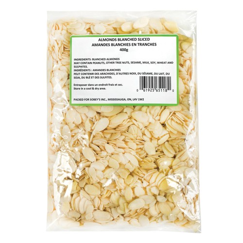Almonds Blanched Sliced 400 g