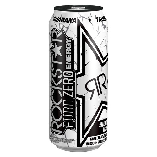 Rockstar Pure Zero Energy Drink Silver Ice 473 ml (can)