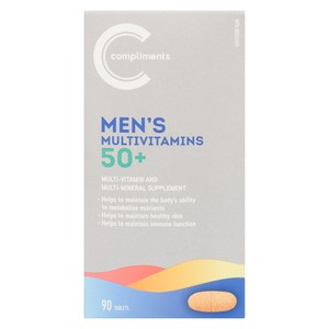 Compliments Men's 50+ Multivitamin Tablets 90 Count - Voilà Online ...