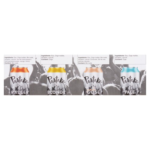 Partake Brewing Beer Non-Alcoholic Summer Variety 12 x 355 ml (cans)