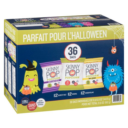 SkinnyPop Gluten-Free  Popcorn Vendbox 36Pk  612 g
