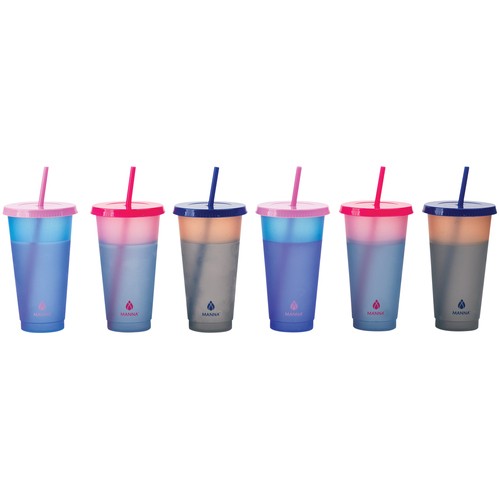 Manna Tumbler Set Color Changing 6 Count