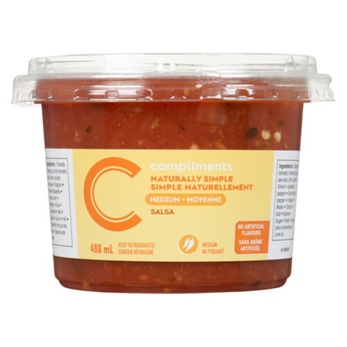 Compliments Naturally Simple Salsa Medium 488 ml