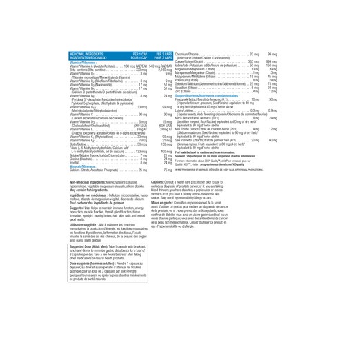 Progressive Multivitamins For Adult Men 60 Vegetable Capsules