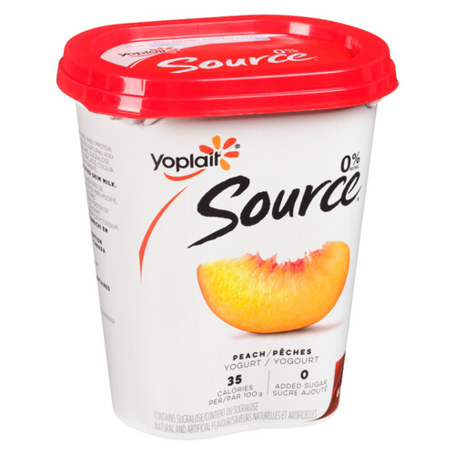 Yoplait Source 0% Yogurt Peach 650 g