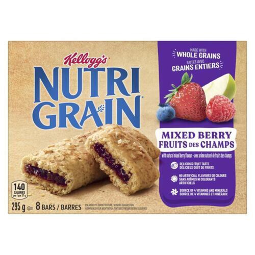 Kellogg's Nutrigrain Cereal Bars Mixed Berry 295 g