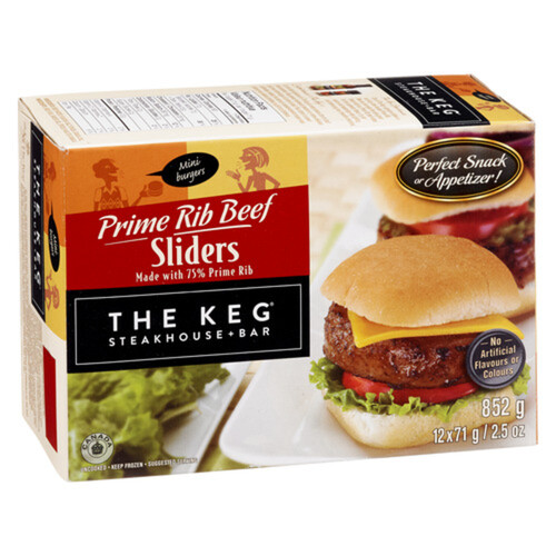 The Keg Frozen Beef Burger Sliders 852 g