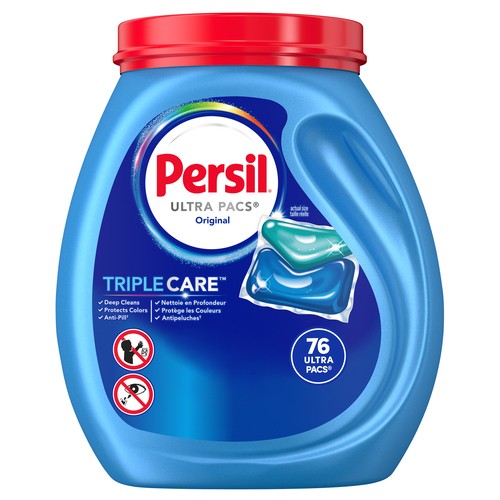 Persil TripleCare Laundry Detergent Ultra Pacs Original 76 Count