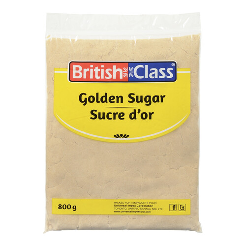 British Class Golden Yellow Sugar 800 g