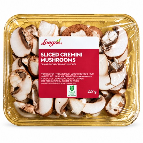 Longo's Sliced Mushrooms Cremini 227 g