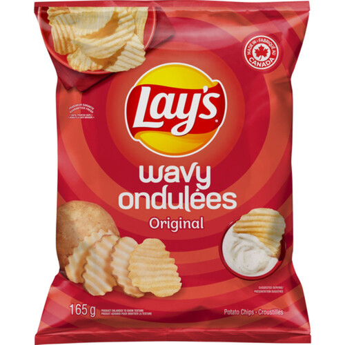 Wavy Lay's Original Potato Chips 165 g