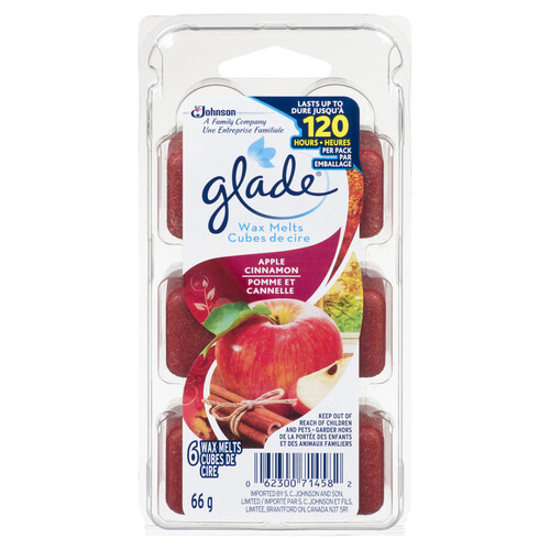 Glade Wax Melt Refills Air Freshener Apple Cinnamon 6 Melts 66 g