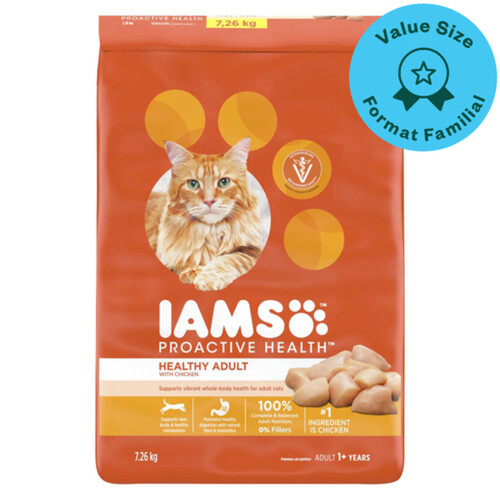 IAMS Proactive Health Dry Cat Food Healthy Adult Chicken 7.26 kg