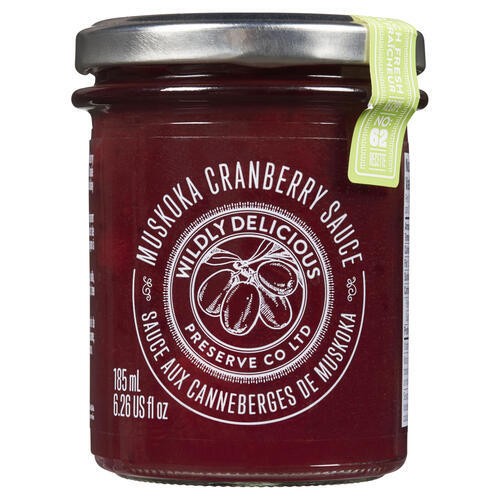 Wildly Delicious Fruit Spread Muskoka Cranberry 185 ml