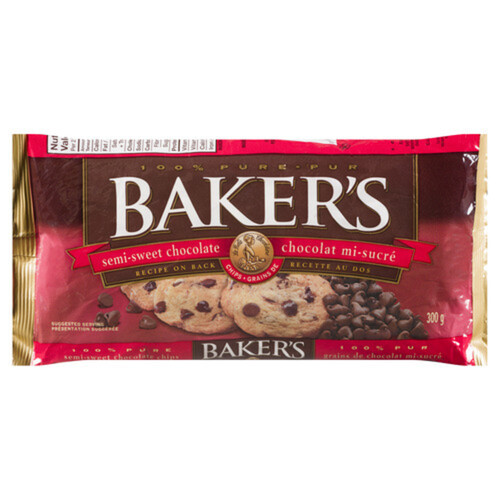 Baker's Chocolate Chips Semi-Sweet 300 g