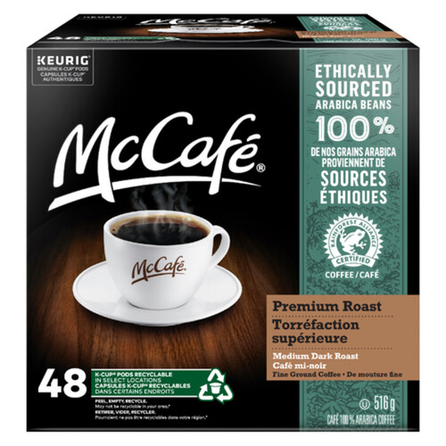 McCafé Coffee Pods Premium Dark Roast 48 K-Cups 516 g