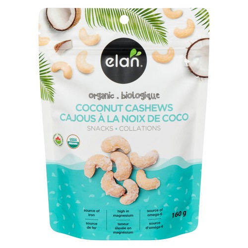 Elan Organic Coconut Cashews 160 g
