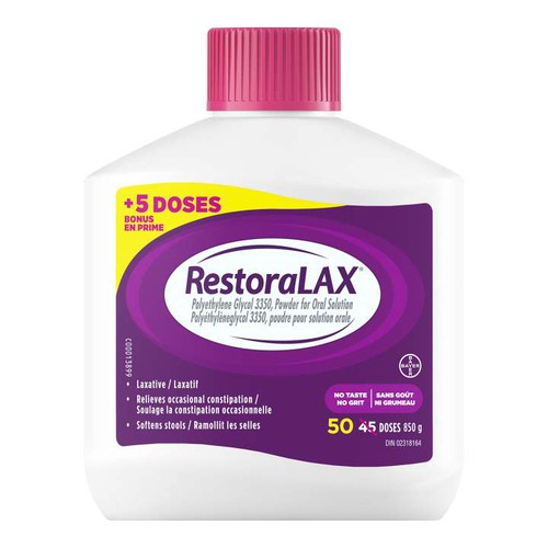 RestoraLAX Powder 45+5 Doses Bonus 50 Count