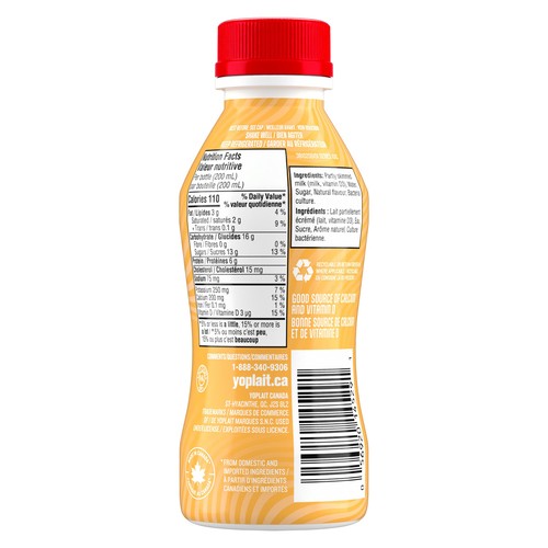 Yoplait Yop 1.5% Drinkable Yogurt Mango 200 ml (bottle)