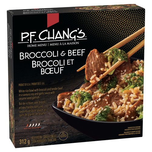 P.F. Chang's Frozen Meal Rice Bowl Beef And Broccoli Home Menu 312 g