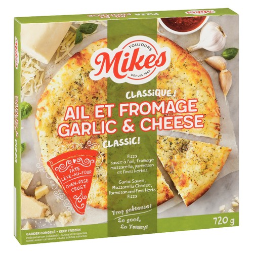 Mikes Frozen Garlic Cheese Pizza 720 g