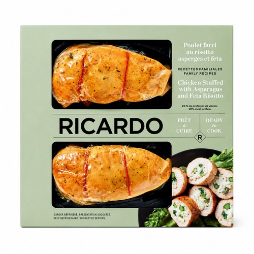 RICARDO Chicken Breast Stuffed Risotto Asparagus