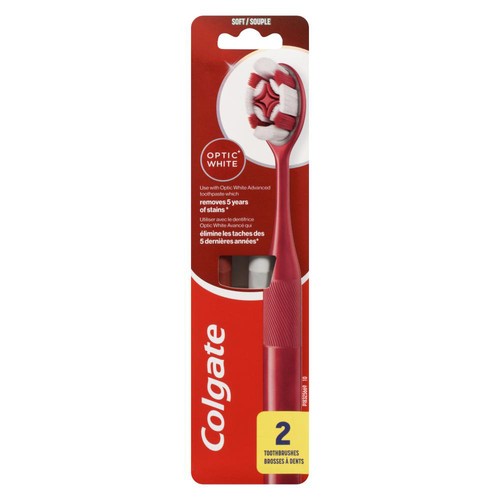 Colgate Optic White Soft Toothbrushes 2 Packs