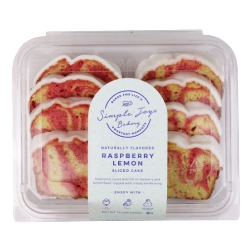 Simple Joys Sliced Iced Cake Raspberry Lemon 400 g