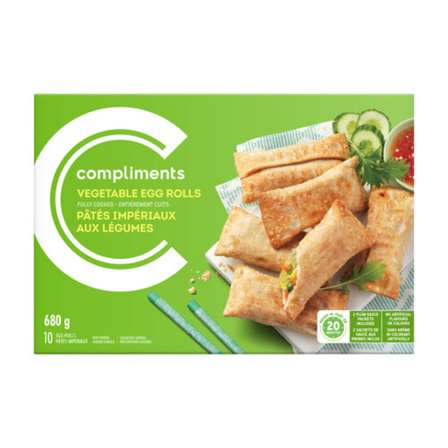 Compliments Frozen Egg Rolls Vegetable 680 g