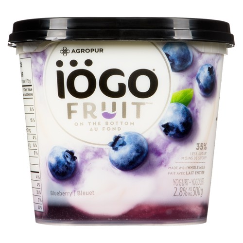 Iögo Fruit On the Bottom 2.8% Yogurt Blueberry 500 g